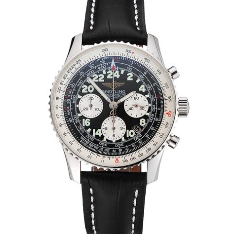 breitling navitimer lederarmband schwarz|Breitling de uhr.